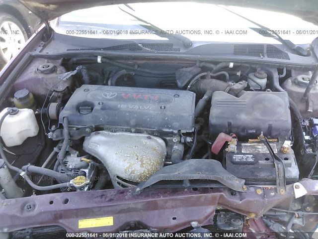 4T1BE32K92U626678 - 2002 TOYOTA CAMRY LE/XLE/SE წითელი ფოტო 10