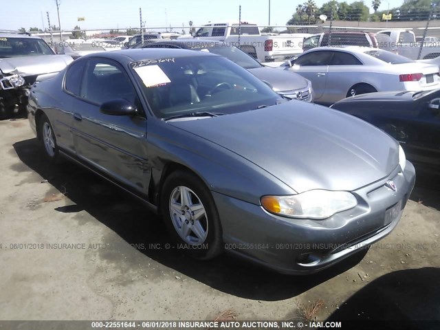 2G1WX12K649290100 - 2004 CHEVROLET MONTE CARLO SS GRAY photo 1