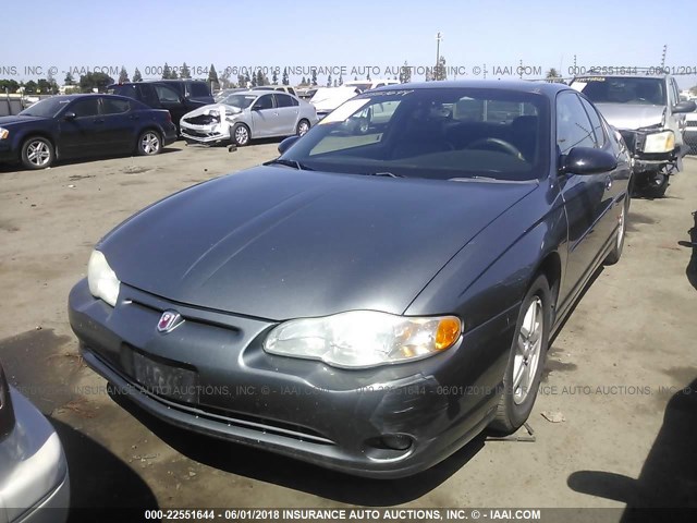 2G1WX12K649290100 - 2004 CHEVROLET MONTE CARLO SS ნაცრისფერი ფოტო 2