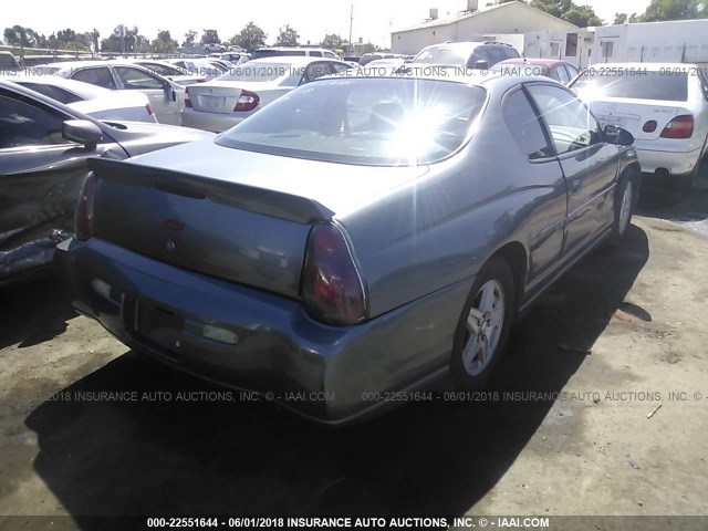 2G1WX12K649290100 - 2004 CHEVROLET MONTE CARLO SS ნაცრისფერი ფოტო 4