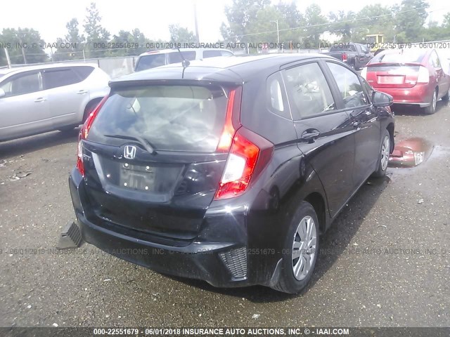 JHMGK5H52GX036682 - 2016 HONDA FIT LX BLACK photo 4