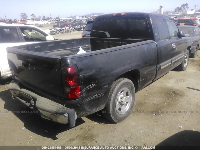 2GCEC19V441116085 - 2004 CHEVROLET SILVERADO C1500 BLACK photo 4