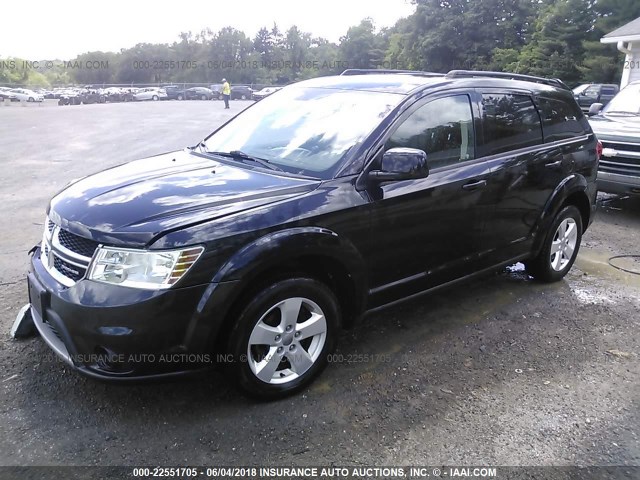 3D4PG1FG4BT546247 - 2011 DODGE JOURNEY MAINSTREET BLACK photo 2