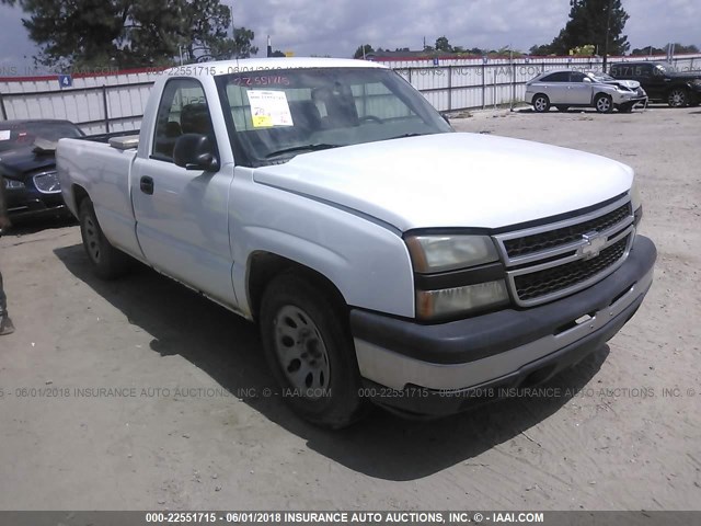 1GCEC14V97Z121043 - 2007 CHEVROLET SILVERADO C1500 CLASSIC WHITE photo 1