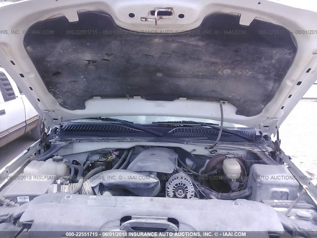 1GCEC14V97Z121043 - 2007 CHEVROLET SILVERADO C1500 CLASSIC WHITE photo 10