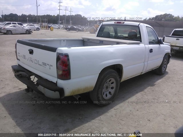 1GCEC14V97Z121043 - 2007 CHEVROLET SILVERADO C1500 CLASSIC WHITE photo 4