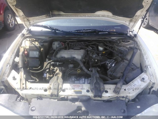 2G1WW12E039101727 - 2003 CHEVROLET MONTE CARLO LS თეთრი ფოტო 10