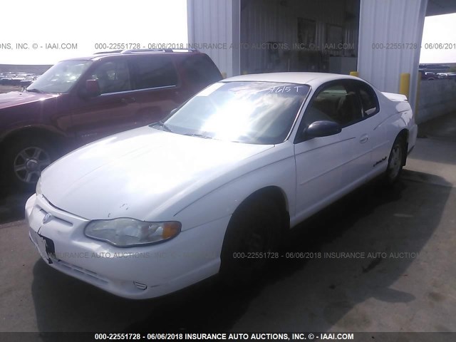 2G1WW12E039101727 - 2003 CHEVROLET MONTE CARLO LS თეთრი ფოტო 2