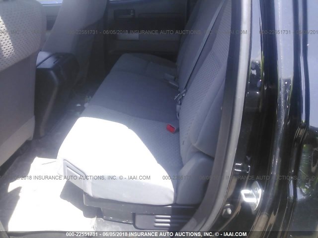 5TFUY5F14CX261683 - 2012 TOYOTA TUNDRA DOUBLE CAB SR5 BLACK photo 8