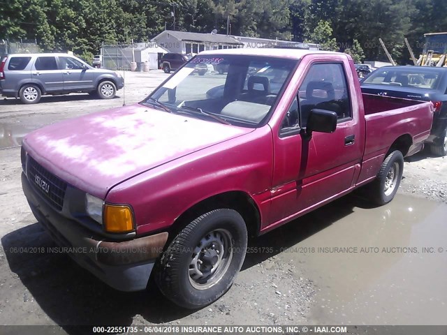 4S1CL11L4P4217520 - 1993 ISUZU CONVENTIONAL SHORT WHEELBASE RED photo 2