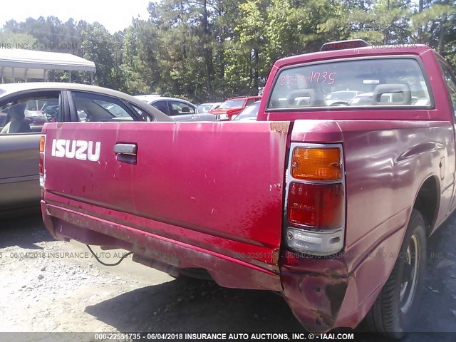 4S1CL11L4P4217520 - 1993 ISUZU CONVENTIONAL SHORT WHEELBASE RED photo 6