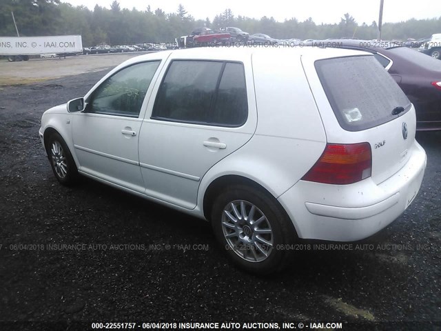 9BWGL61J444032177 - 2004 VOLKSWAGEN GOLF GLS WHITE photo 3