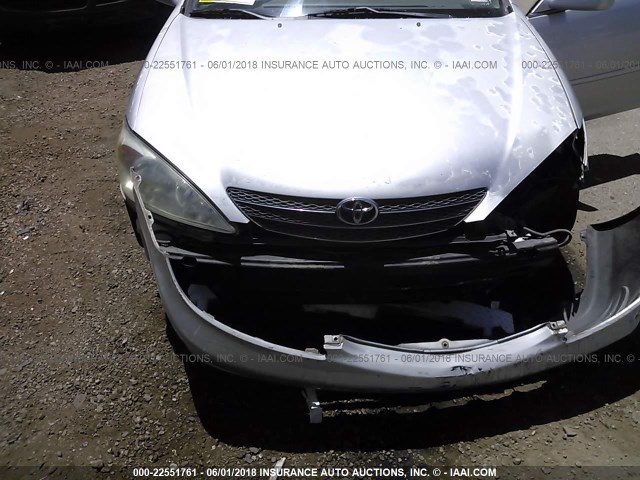 4T1BE32K43U195734 - 2003 TOYOTA CAMRY LE/XLE/SE ვერცხლისფერი ფოტო 6
