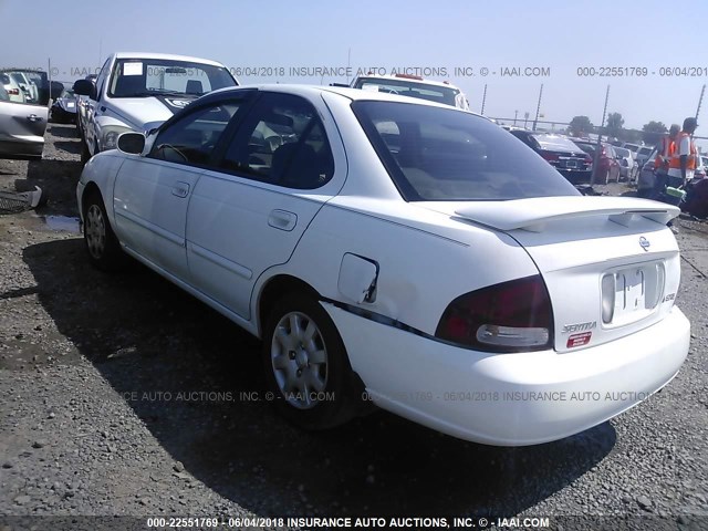 3N1CB51D22L690316 - 2002 NISSAN SENTRA XE/GXE WHITE photo 6