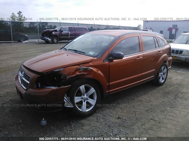 1B3CB3HA3BD255115 - 2011 DODGE CALIBER MAINSTREET ORANGE photo 2