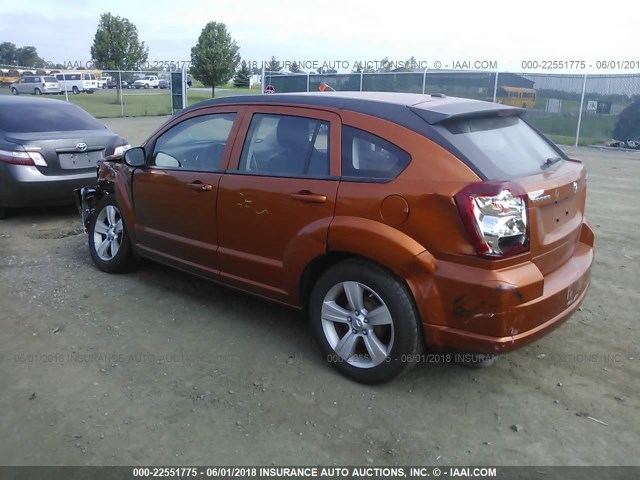 1B3CB3HA3BD255115 - 2011 DODGE CALIBER MAINSTREET ORANGE photo 3