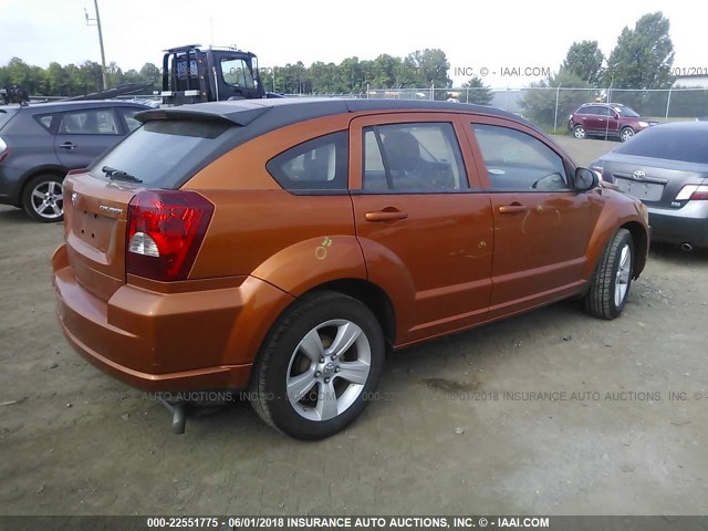 1B3CB3HA3BD255115 - 2011 DODGE CALIBER MAINSTREET ORANGE photo 4