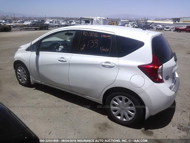 3N1CE2CPXEL429887 - 2014 NISSAN VERSA NOTE S/S PLUS/SV/SL WHITE photo 3