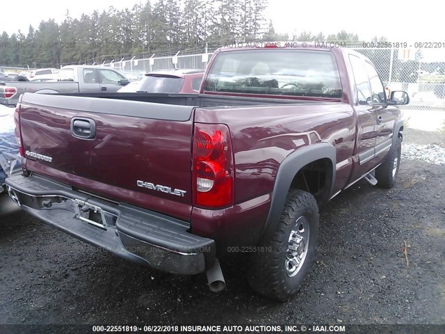 1GCHC29U03E314024 - 2003 CHEVROLET SILVERADO C2500 HEAVY DUTY BURGUNDY photo 4