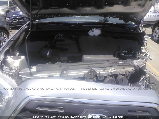 5TFAZ5CN3HX032314 - 2017 TOYOTA TACOMA DBL CAB/SR5/TRD SPORT/OR SILVER photo 10