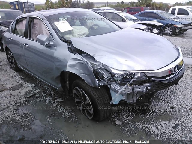 1HGCR2F93GA009074 - 2016 HONDA ACCORD EXL SILVER photo 1