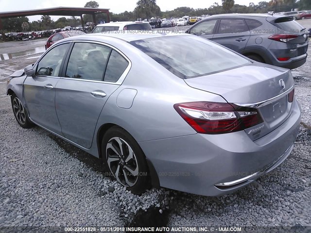 1HGCR2F93GA009074 - 2016 HONDA ACCORD EXL SILVER photo 3