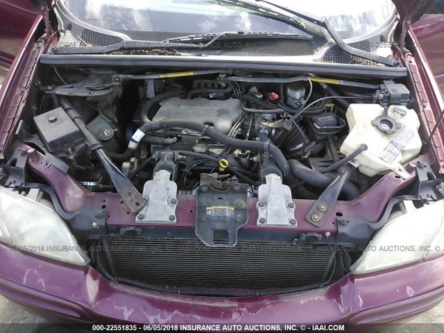 1GNDV33E95D110970 - 2005 CHEVROLET VENTURE LT RED photo 10