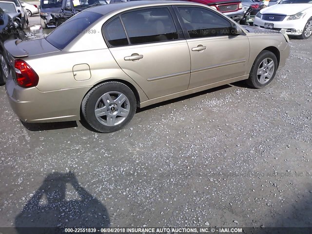 1G1ZT58F97F314086 - 2007 CHEVROLET MALIBU LT BROWN photo 4