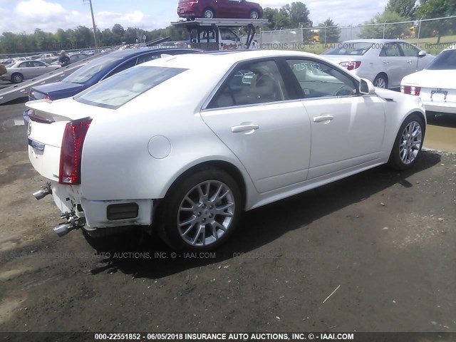 1G6DS5ED0B0110430 - 2011 CADILLAC CTS PREMIUM COLLECTION WHITE photo 4