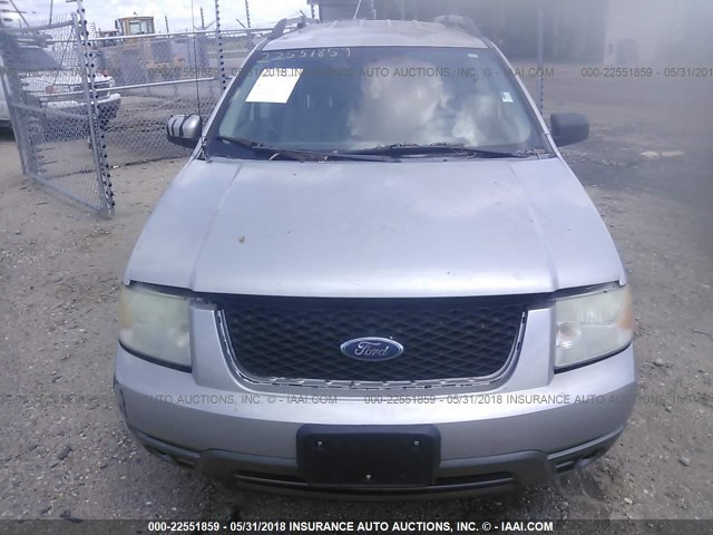 1FMZK021X6GA06021 - 2006 FORD FREESTYLE SEL SILVER photo 6