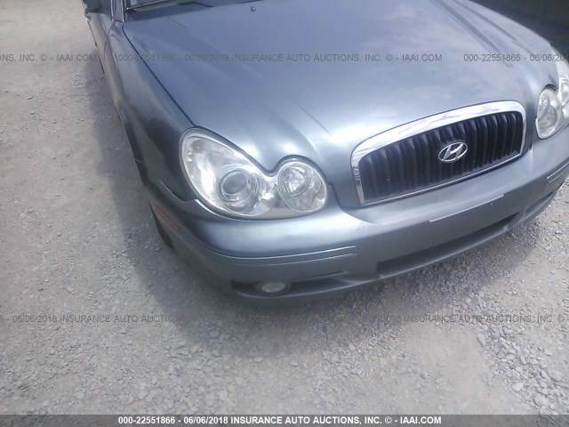 KMHWF35H35A152022 - 2005 HYUNDAI SONATA GLS/LX GRAY photo 6