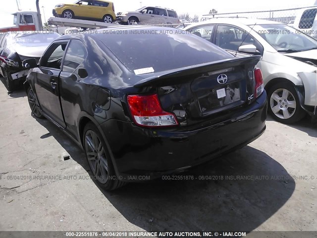 JTKJF5C79B3017088 - 2011 TOYOTA SCION TC 黑色 照片 3