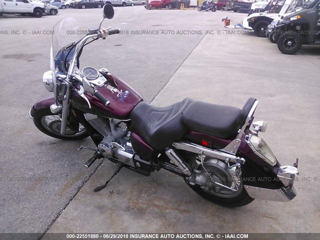 JH2RC50074K012708 - 2004 HONDA VT750 C MAROON photo 3