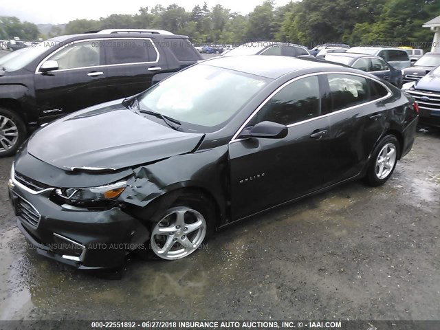 1G1ZB5ST9HF226593 - 2017 CHEVROLET MALIBU LS 灰色 照片 2