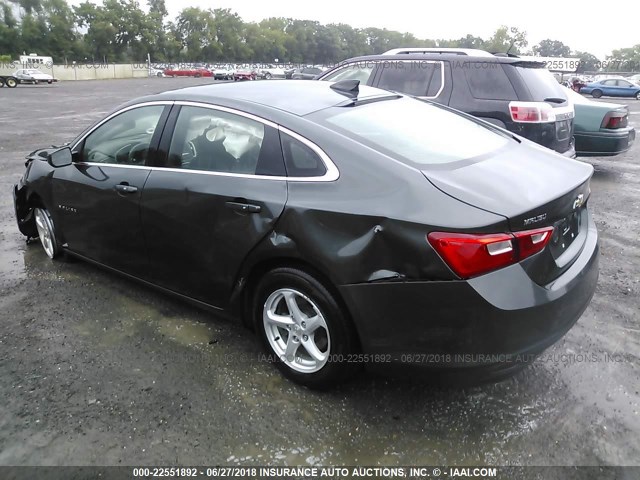 1G1ZB5ST9HF226593 - 2017 CHEVROLET MALIBU LS 灰色 照片 3