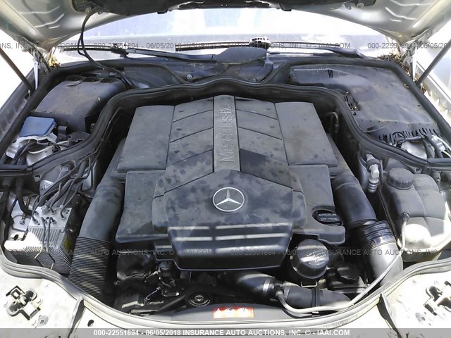 WDBUF70J25A678296 - 2005 MERCEDES-BENZ E 500 SILVER photo 10