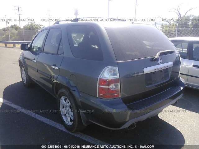 2HNYD18816H517104 - 2006 ACURA MDX TOURING GRAY photo 3