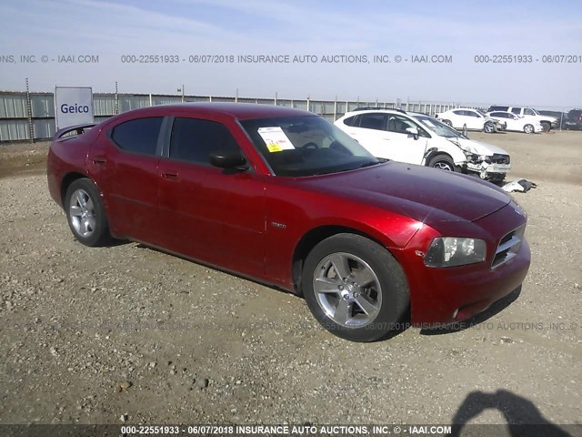 2B3CA5CT1AH194579 - 2010 DODGE CHARGER R/T RED photo 1