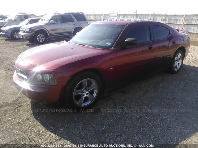 2B3CA5CT1AH194579 - 2010 DODGE CHARGER R/T RED photo 2