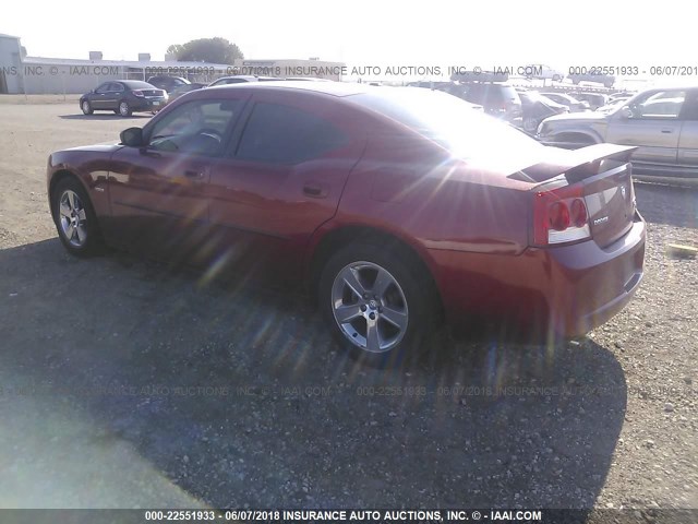 2B3CA5CT1AH194579 - 2010 DODGE CHARGER R/T RED photo 3