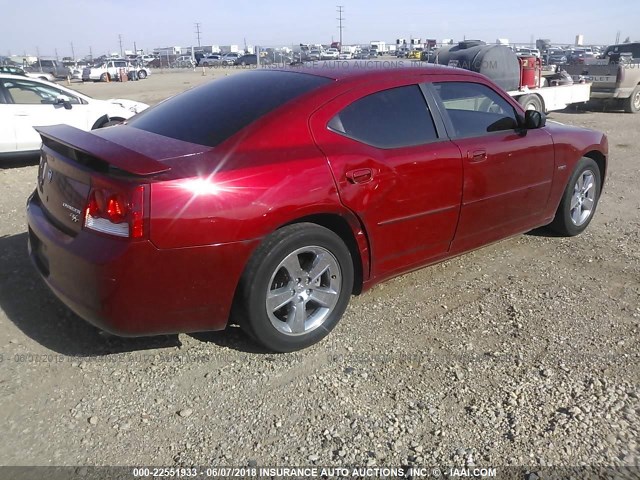 2B3CA5CT1AH194579 - 2010 DODGE CHARGER R/T RED photo 4