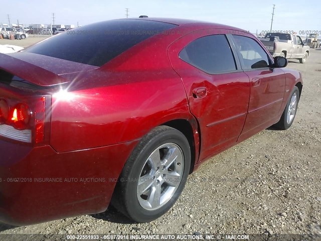 2B3CA5CT1AH194579 - 2010 DODGE CHARGER R/T RED photo 6