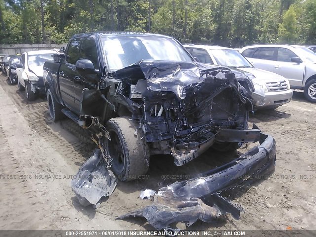 5TBET34186S559487 - 2006 TOYOTA TUNDRA DOUBLE CAB SR5 BLACK photo 1