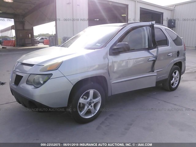 3G7DA03E24S511521 - 2004 PONTIAC AZTEK GRAY photo 2