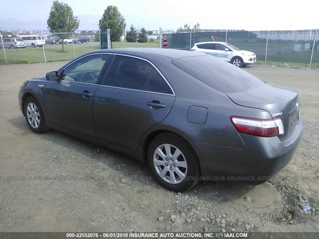 JTNBB46K273005014 - 2007 TOYOTA CAMRY NEW GENERAT HYBRID GRAY photo 3