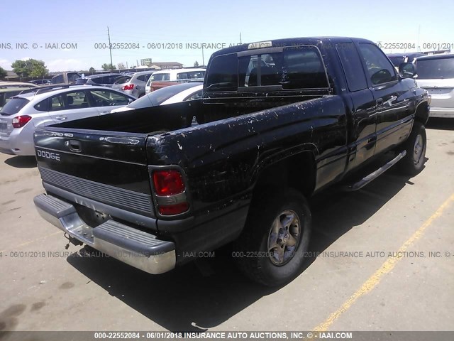 3B7HF13Z11G792836 - 2001 DODGE RAM 1500 BLACK photo 4