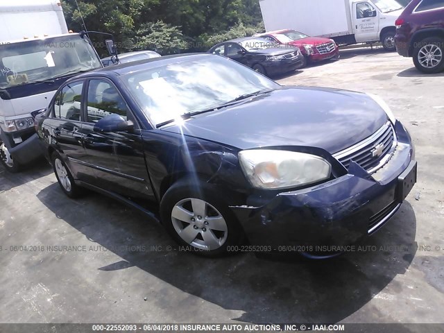 1G1ZT51856F142228 - 2006 CHEVROLET MALIBU LT Dark Blue photo 1