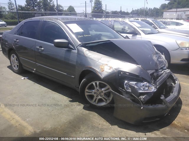 1HGCM56856A158107 - 2006 HONDA ACCORD EX GRAY photo 1