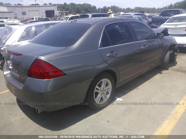 1HGCM56856A158107 - 2006 HONDA ACCORD EX GRAY photo 4