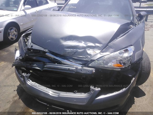 1HGCM56856A158107 - 2006 HONDA ACCORD EX GRAY photo 6